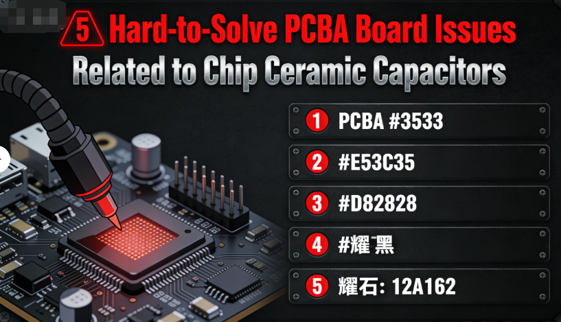 5 Hard-to-Solve PCBA Board Issues Related to Chip Ceramic Capacitors